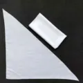 Bandana triangulaire blanc pour chien animal de compagnie impression DIY accessoire - 42*42 bord 62 / Blanc