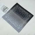 Gradient paisley pattern bandana square scarf, outdoor cycling headwear and multi-purpose wrap. - Style 5