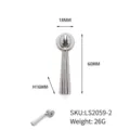 Modern silver zinc alloy pendant cabinet handle 60mm length and 26g weight specifications - Pendant Style (ls2059-2) / Silver