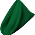 Serviette de table en satin vert, serviette en tissu pliée élégante pour hôtel et restaurant. - 43*43 / Vert