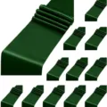 Elegante dunkelgrüne Tischläufer aus Satin für Hochzeiten und Eventdekorationen - 30*275cm / Grün