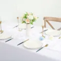 Runner da tavola in garza bianca per decorazioni di matrimoni ed eventi - 90*300 / Bianco