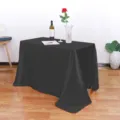 Mantel rectangular de satén gris oscuro para banquetes de boda y decoración de mesas. - 145*260 / Verde