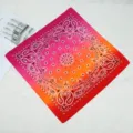 Gradient Paisley Bandana Square Scarf Outdoor Cycling Headwear Multifunctional Cotton - Style 9