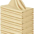 Champagne satin napkin bulk hotel restaurant table linen elegant wedding decorative cloth 10pcs - Champagne