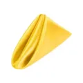 Yellow satin cloth napkin solid color table napkin glass wiping cloth for hotel dining - Yellow