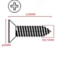 M2.5 x 10mm black countersunk self-tapping screws, 100g pack approx 374 pieces - 100g (Approx. 374 pcs)