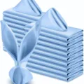 Light blue satin dinner napkins silk fabric folded table cloth hotel wedding decor - Sky Blue