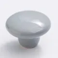 Grijze keramische meubelknop enkel gat ladehandgreep voor kasten en commode meubel - Lichtgrijs TCL468-12