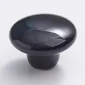 Zwarte keramische meubelknop, enkelgatse ladehandgreep voor moderne kasten, gladde en mooie afwerking. - Zwart TCL468-2