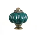 Pomello per mobili a forma di zucca in ceramica verde scuro vintage per cassetti - (Più venduto) Blu navy 488