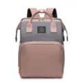 Multifunctionele luierrugzak met grote capaciteit en stijlvol roze en grijs ontwerp - 19 Inch / Roze en Grijs