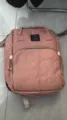 Multifunctionele roze luiertas rugzak, stijlvolle reistas met handige zakken voor ouders. - 19 Inch / Roze