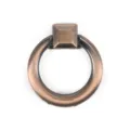 Tirador de anillo de aleación de zinc en bronce antiguo para cajones de armarios y muebles - Estilo de Anillo (LS2046-3) / Bronce Antiguo