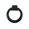 Tirador de anillo moderno en aleación de zinc negro mate para puertas de armarios - Estilo de Anillo (LS2046-4) / Negro Mate