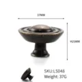 Vintage bronze zinc alloy round cabinet knob 37mm for drawers and wardrobes - Diameter 37mm Height 25mm
