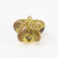 Decorative yellow leopard print starfish ceramic knob for kids' furniture cabinet - Starfish Style (TCL884) / Yellow