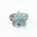 Unique ceramic starfish drawer knob featuring a stylish light blue leopard print pattern - Starfish Style (TCL885) / Blue