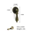 Vintage bronze zinc alloy pendant drawer pull handle with 47mm height dimensions - Antique Bronze Small Pendant Handle (LS584)