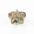 Leopard print starfish ceramic knob for cabinets and drawers with green finish - Starfish Style (TCL886) / Green