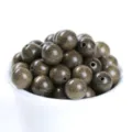Natural dark sandalwood round beads with holes for DIY jewelry and prayer bracelets - Bogwood Round Bead / 10mm