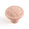 Pink Ceramic Cabinet Knob Woven Texture Drawer Pull Vintage Furniture Hardware Handle - Pink TCL963 / Pink