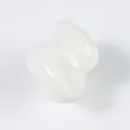 Cute white cloud-shaped ceramic knob for children's furniture and drawer handles - White Lightning (TCL902) / Single Hole