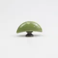Bouton de meuble en céramique en forme de croissant vert, poignée élégante pour tiroir d'armoire. - S / Vert Pomme