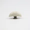 Bouton de meuble croissant en céramique, poignée de tiroir blanc cassé pour meuble - S / Blanc antique