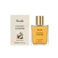Roxelis Coconut Sunshine άρωμα σπρέι 50ml σε κομψό γυάλινο μπουκάλι και συσκευασία βανίλιας - 50ml