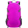 Lightweight purple 40L outdoor hiking backpack featuring durable ripstop fabric for camping - Large Capacity / Purple