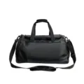 Grand sac de sport noir pour homme, sac de voyage fourre-tout polyvalent pour fitness. - Noir