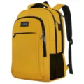 Mochila amarilla de gran capacidad para portátil de negocios con puerto de carga USB - Amarillo