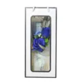 Blue soap rose flower bouquet gift bag for Valentine Day teachers day mother day present. - 3 Millet Leaves in Royal Blue