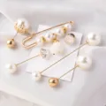 Assortiment de broches en perles et épingles de sûreté pour ajuster les vêtements - Ensemble de 6 Épingles à Perles (WHACS102) / Pack de 6 Pièces