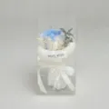 Blue soap flower bouquet gift box artificial rose present teachers day decoration packaging - Default OPP Packaging / Ice Blue