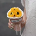 Mini artificial sunflower bouquet gift hand-held preserved flower decoration for birthday - Pocket Bouquet (Sunflower)