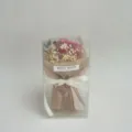 Preserved rose flower bouquet in clear gift box teachers day gift handmade decor - Barbie Red