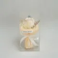 Handmade artificial rose flower bouquet gift box for teachers day decoration and party. - Cappuccino