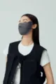 Summer 3D Ice Silk Sun Protection Mask UV Protection Face Slimming Breathable Grey Cover - Dark Gray