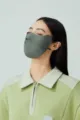 Maschera protezione solare estiva seta ghiaccio 3D angolo occhi anti UV traspirante - Verde militare