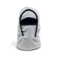 Grey thickened fleece winter balaclava mask for outdoor cycling and windproof warmth - WHHT608-浅灰