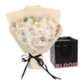 Jingdezhen ceramic flower bouquet variant, colorful dopamine floral gift for teachers. - 11 Flowers Pack / Pink