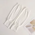 Manches de protection solaire blanches pour été, manches respirantes anti UV en plein air. - Blanc