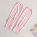 Manchettes de protection solaire en soie glacée rose, anti-UV lâches pour le sport d'été. - Rose