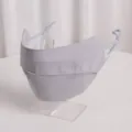Maschera faciale traspirante in seta grigia per protezione UV e schermo solare all'aperto - Grigio (WHMK3285-F)