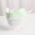 Maschera solare traspirante in seta di ghiaccio verde menta e bianco per il ciclismo all'aperto - Verde Chiaro a Bianco (WHMK3287-I)