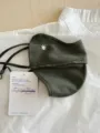 Dark olive green 3D ice silk face mask featuring snowflake logo for stylish UV protection - Short Style Dark Green