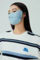 Nuova maschera solare estiva in seta di ghiaccio senza cuciture con protezione occhi ed elastica. - Celeste