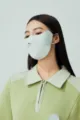 Nuova maschera solare anti UV in seta di ghiaccio con protezione occhi ed alta elasticità. - Verde Chiaro